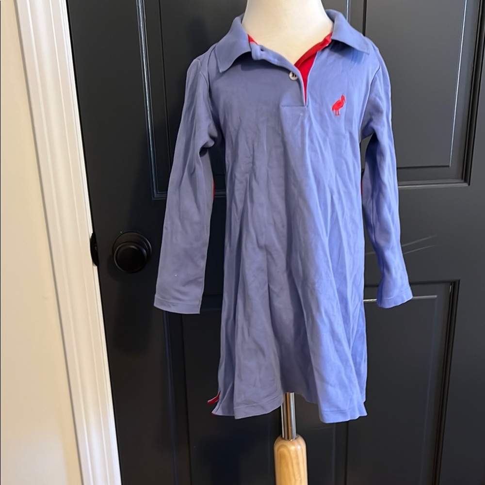 The Beaufort Bonnet Company Red and Blue Polo Dress
